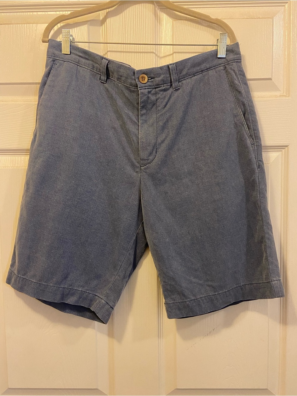 Tommy Bahama Slate Blue Flat-Front Men's Shorts